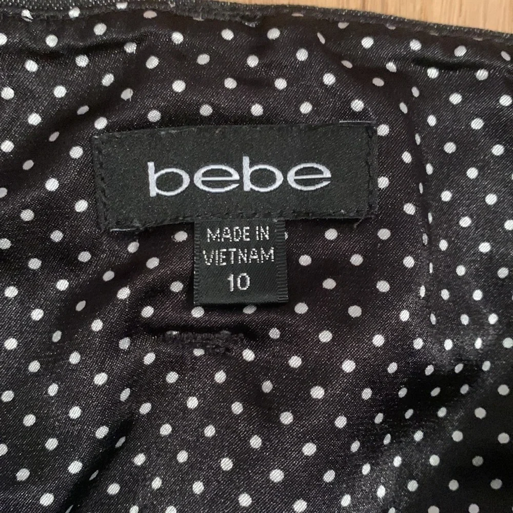 BEBE Dark Wash Denim Mini Jean Skirt With Pockets Women’s 10